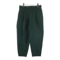 COMME des GARCONS HOMME DEUX (コムデギャルソン オムドゥ) 21SS AD2020 ポリ縮絨 チェック総柄 1タック テーパード スラックスパンツ グリーン DG-P028のサムネイル
