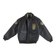 AVIREX (アヴィレックス) 80s VINTAGE A-2 Leather Flight Logo Jacket フライトレザー ロゴパッチ ジャケット ブラウン