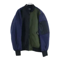 DIESEL (ディーゼル) MA-1 ナイロン ジップアップブルゾン ジャケット マルチカラー