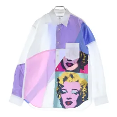 COMME des GARCONS SHIRT (コムデギャルソンシャツ) 24SS ×Andy Warhol アンディ・ウォーホル パッチワーク加工 長袖コットンシャツ マルチカラー FM-B011のサムネイル