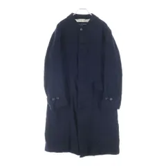 COMME des GARCONS HOMME (コムデギャルソンオム) 20AW AD2020 ウールサージ縮絨 ステンカラーコート ブラック HF-C007