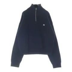 CELINE (セリーヌ) トラッカーセーター トリオンフ ハーフジップ ニット リブ編みウール ブラック RY0FA0ZPV 38NOのサムネイル