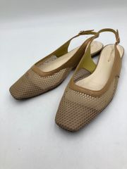 Odette e Odile オデットエオディール ユナイテッドアローズ 日本製 スクエア メッシュ ベックベルトフラットシューズ サンダル size25/べージュ ■◆ レディース