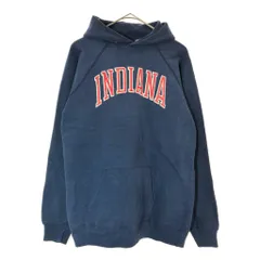 80年代 USA製 Champion チャンピオン スウェットパーカー カレッジ ネイビー(メンズ XL)中古 古着 X5069