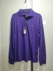 ポロラルフローレン 長袖 カラーTシャツ パープル M