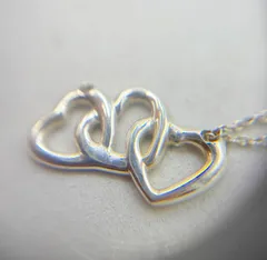 【❗️✨人気ブランドアクセサリー✨❗️】TIFFANY&Co. オープンハート ネックレス 3連デザイン シルバー925 約3.25g チェーン破損あり✨簡易清掃済・現状品❗️