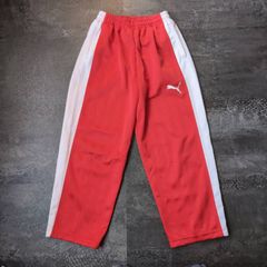 PUMA Track Pants Jersey Mens SS Red White Made in Japan y2k アイカイブ プーマ トラックパンツ ジャージ メンズ SS レッド／ホワイト 日本製