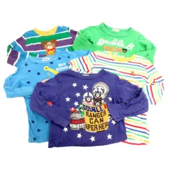 ミキハウス mikihouse 5点 セット まとめ Tシャツ カットソー 長袖 プリント 100-110 マルチカラー