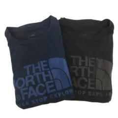 ザノースフェイス THE NORTH FACE 2点 セット まとめ Tシャツ カットソー 半袖 NT31620 ロゴ L 黒 紺 ■GY35
