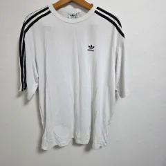 M アディダス オリジナルス 3本線 トレフォイル 半袖 Tシャツ (白)