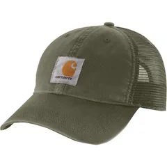 カーハート メンズ アクセサリー 帽子 メッシュ キャップ Carhartt Canvas MeshBack Cap Basil