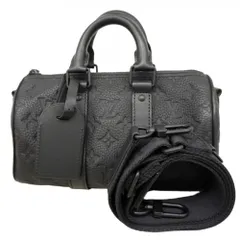 ルイ・ヴィトン(Louis Vuitton) ルイ・ヴィトン ハンドバッグ モノグラム・トリヨン キーポルバンドリエール 25 M20900  ブラック 2wayバッグメンズ