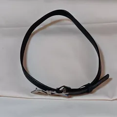 ARMANI EXCHANGE（アルマーニエクスチェンジ）／ロゴバックル レザーベルト／ブラック