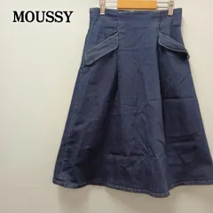 MOUSSY ダークブルー デニムスカート 236