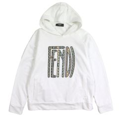 ☆FENDI フェンディ ロゴラインパーカー サイズ44☆ - メルカリ