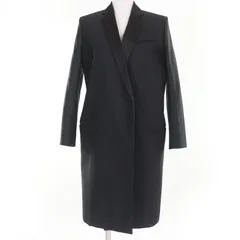 美品☆CELINE セリーヌ ウール シルク フィービー期 クロンビー チェスターコート ブラック 34 イタリア製 正規品 レディースのサムネイル