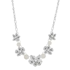 ネーピア レディース アクセサリー ネックレス・チョーカー・ペンダントトップ レース Napier Silver Tone Simulated Crystal Flower Power Necklace Multi マルチカラー