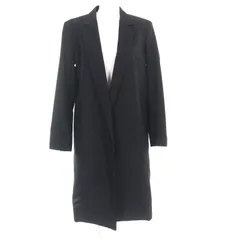 極美品★CELINE セリーヌ 2 8T43 460A ウール100% フロントオープン クロンビーコート ブラック 34 フランス製 正規品 レディースのサムネイル