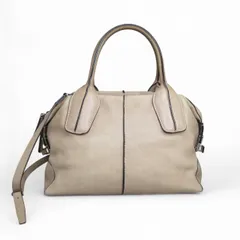 トッズ TOD'S D-styling Dスタイリング ショルダーバッグ ハンドバッグ 2way ベージュ E091700116 1021