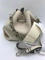 展示品 CAPRICIEUX LAMAGE カプリシューレマージュ かがりチェーン ドロストショルダー バッグ sizeF/オフホワイト ■■ レディース