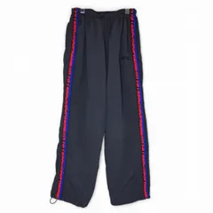 シュプリーム SUPREME ×ヒステリックグラマー HYSTERIC GLAMOUR 美品 トラックパンツ イージーパンツ テーピングロゴ ブラック k3703120