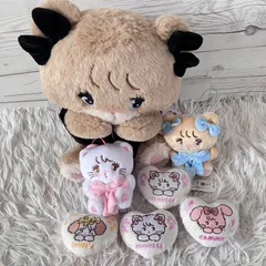 送料無料  mikko ぬいぐるみ マスコット 7点セット タグあり多数 未開封あり characters BLACK &ribbon 抱きしめおリボンぬいぐるみ 7R