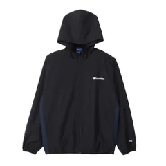 新品 [チャンピオン] トップス 長袖 上着 アウター 丸首 ポリエステル100% スクリプトロゴ ジップフーデッドジャケット メンズスポーツ トレーニングC3-CSC11-090-M