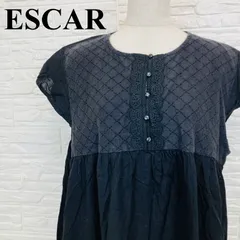 ESCAR エスカー ワンピース レース 刺繍 黒 F 0197Kのサムネイル