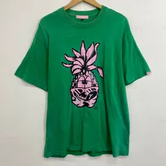 SANTASTIC! サンタスティック Tシャツ 井上三太 パイナップル イラスト 古着 VINTAGE 日本製 コットン L グリーン系 C473のサムネイル