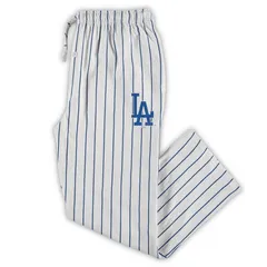 アンブランデッド レディース アンダーウェア ナイトウェア パンツ トール Unbranded Mens Conceptsport WhiteRoyalos Angeles Dodgers Big Tall Pinstripe Sleepants Lad Wh