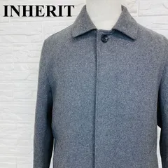 INHERIT インヘリット ステンカラーコート グレー M 0212Kのサムネイル