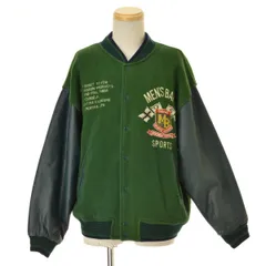 【MEN'SBA-TSU】80s-90s 袖レザー × ウールベースボールジャケットのサムネイル