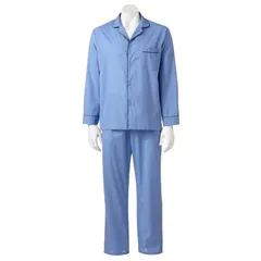 ヘインズ レディース アンダーウェア ナイトウェア Mens Hanes Classics Pajama Set Solid Blue ブルー