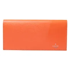 新品 [ランバンオンブルー] 長財布 パーシャル メンズ 555615 【26】 オレンジ