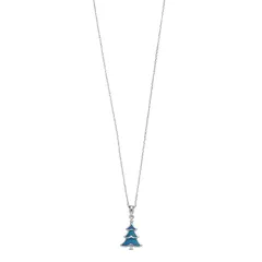 アンブランデッド レディース アクセサリー ネックレス・チョーカー・ペンダントトップ レース Unbranded Sterling Silver LabCreated Blue Green Opal LabCreated White Sapphire Pine