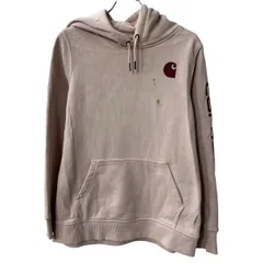 Carhartt ロゴスウェット パーカー L ライトピンク カーハート プルオーバー フーディー スリーブプリント トップス 秋物 a803-5911