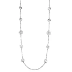 ネーピア レディース アクセサリー ネックレス・チョーカー・ペンダントトップ レース Napier SilverTone Coinstrandage Pendant Necklace Silver Tone シルバー