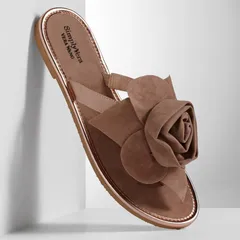 ヴェラウォン レディース シューズ サンダル ベルベット Simply Vera Wang Velvet Rose FlipFlops Tan タンのサムネイル
