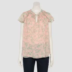 LC Lauren Conrad レディース トップス シャツ Vネック プラスサイズ フリル Plusize LC Lauren Conrad Ruffle VNeck Shell Topink Lena Grove ピンク