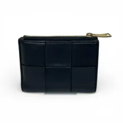 BOTTEGA VENETA　カセットスモール　二つ折りウォレット　BLK