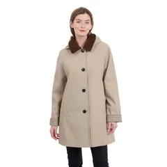 ロンドンフォグ レディース アウター ジャケット・ブルゾン コート Womens London Fog Missy Single Breasted Topper Coat Sedimentのサムネイル