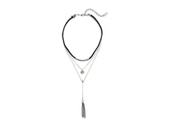 ラッキーブランド レディース アクセサリー ネックレス・チョーカー・ペンダントトップ レース Lucky Brand Tasselucky Layer Choker Necklace Silver シのサムネイル