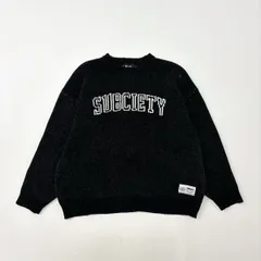 SUBCIETY サブサエティ ロゴ ニット CHENILLE ARC KNIT BLACK ブラック 系 サイズ XL 803-0010のサムネイル