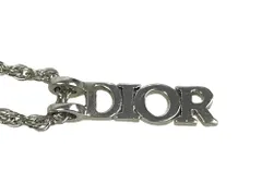 クリスチャン・ディオール　Christian Dior　DIORロゴ　ネックレス　シルバーカラー　送料無料