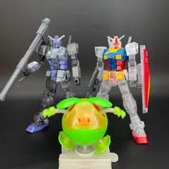 ガンプラ 【未検品/ジャンク】 一番くじ40周年 E賞　EG　ガンダム ソリッドクリア/F賞　G-3ガンダム　ソリッドクリア/G賞 ハロプラ ハロ ソリッドクリア　組立済みバンダイ ガンダム2100
