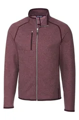 カッターアンドバック メンズ アウター パーカー・スウェット セーター ニット ジャケット Cutter Buck Mainsail Sweater Knit Full Zip Jacket Bordのサムネイル