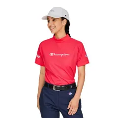 新品 半袖Tシャツ 半袖 遮熱 UVカット 速乾 スクリプトロゴ刺繍 SHORT SLEEVE MOCK NECK SHIRT CW-BG301-930-L