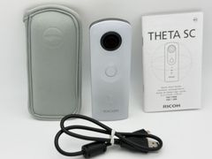 RICOH THETA SC ブルー 360度カメラとTM-3(自撮り棒) RICOH THETA SC ブルー 360度カメラとTM-3(自撮り棒) - メルカリ