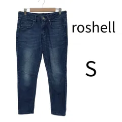 S roshell ロシェル Sサイズ 28インチ相当 ローライズ デニム クロップド スキニー スリム 体型カバー 足首見せでスッキリ！こなれ感漂うクロップドデニム☆ KKB-31のサムネイル