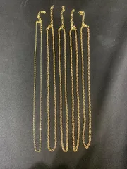 (4)W701【まとめ売り】チェーン ネックレス ゴールド ピンクゴールド ハンドメイド 手芸 素材 パーツ